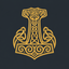 Mjölnir Mead Co hammer logo
